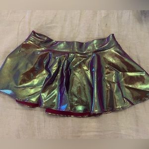 Rave Circus rainbow galaxy circle skirt